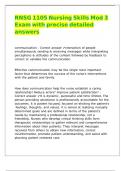 RNSG 1105 Nursing Skills Mod 3 Exam with precise detailed answers