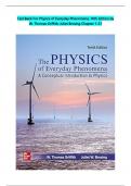 Test Bank For Physics of Everyday Phenomena&comma; 10th Edition by W&period; Thomas Griffith&comma; Juliet Brosing All Chapters 1-21 Fully Covered With Questions And Verified Solutions With Rationales And Complete Study Case&period;