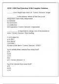 ANSC 3180 Final Questions With Complete Solutions