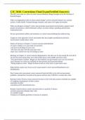 CJC 3010- Corrections Final Exam&lpar;Verified Answers&rpar;