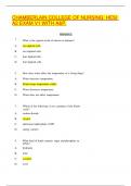 CHAMBERLAIN COLLEGE OF NURSING HESI A2 EXAM V1 WITH A&P&period;