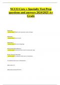 NCCCO Core &plus; Specialty Test Prep &ndash; Questions and Answers with 100&percnt; Correct Solutions &vert; A&plus; Grade