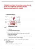 MSN 622 Health and Physical Assessment&colon; Exam 2 Guide- Thorax & Lungs &lpar;2025&rpar; Actual Exam Questions and Answers A&plus; Graded