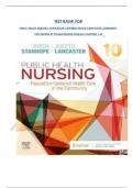 TEST BANK FOR PUBLIC HEALTH NURSING&colon; POPULATION-CENTERED HEALTH CARE IN THE COMMUNITY&comma; 10TH EDITION BY STANHOPE&lpar;2023&sol;2024&rpar;ALL CHAPTRES 1-45