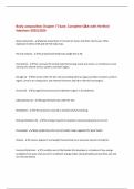 BUNDLE FOR Body Composition   Exams with Verified Solutions- 2025&sol;2026