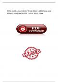 NURS 251 PHARMACOLOGY FINAL EXAM LATEST 2024-2025&sol; NURS251 PHARMACOLOGY LATEST FINAL EXAM