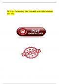 NURS 251 Pharmacology Final Exam-with 100&percnt; verified  solutions-2024-2025&period;