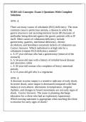 NURS 441 Concepts&colon; Exam 1 Questions With Complete Solutions