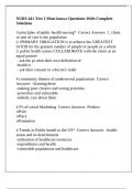 NURS 441 Test 1 Must knows Questions With Complete Solutions