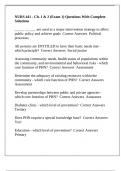NURS 441 - Ch&period; 1 & 2 &lpar;Exam 1&rpar; Questions With Complete Solutions