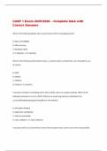 CASP 1 Exam 2025&sol;2026 &ndash; Complete Q&A with  Correct Answers