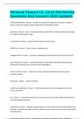 Personal Finance Ch&period; 13-14 Test Review Questions And Answers 2025 Updated&period;
