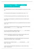 Personal Finance - Chapter 14 Test Questions and Answers&period;