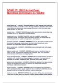 SOWK 201 &lpar;2025&rpar; Actual Exam Questions and Answers A&plus; Graded&period;