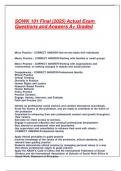 SOWK 101 Final &lpar;2025&rpar; Actual Exam Questions and Answers A&plus; Graded&period;