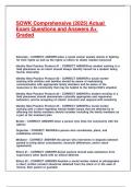 SOWK Comprehensive &lpar;2025&rpar; Actual Exam Questions and Answers A&plus; Graded&period;