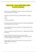 NSG 3100 - Exam 2025 With 100&percnt; Correct Answers