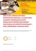 2025 &vert; VN 201 &vert; CARDIAC-DM &vert; CRISIS INTERVENTION PROTOCOL&colon; 32 DELTA-FORCE VALIDATED INTERROGATIVES WITH INFARCTION INTERPRETATION MATRIX&trade; SOLUTIONS & ACS-EXPEDITED RATIONALES &vert; ZERO-COMPROMISE LICENSURE SHIELD