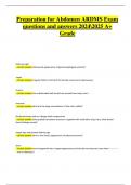  Abdomen ARDMS Exam Preparation &ndash; Latest 2024&sol;2025 Questions and Answers with Top Score