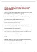 CISI Exam - The Regulatory Environment in the UK - The General  Prohibition Regulated Activities&colon; Complete Q&A with Verified  Solutions-2025&sol;2026 
