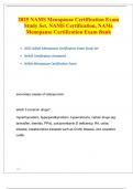 2025 NAMS Menopause Certification Exam Bank All 2025 Exam Questions with 100&percnt; True Correct Answers 
