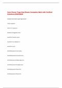 Core Power Yoga final Exam&colon; Complete Q&A with Verified  Solutions-2025&sol;2026 