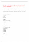 Core Power Yoga C1 Sequence Exam&colon; Complete Q&A with  Verified Solutions-2025&sol;2026 