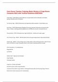 BUNDLE FOR Corepower TT Exams with Verified Solutions- 2025&sol;2026