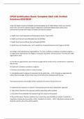 BUNDLE FOR CPCO Exams with Verified Solutions- 2025&sol;2026