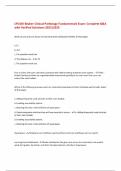 BUNDLE FOR Beaker Clinical Pathology Exams with Verified Solutions- 2025&sol;2026