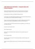 CQE-1000 Exam 2025&sol;2026 &ndash; Complete Q&A with  Correct Answers