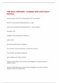 CQE Exam 2025&sol;2026 &ndash; Complete Q&A with Correct  Answers
