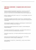 CQE Exam 2025&sol;2026 &ndash; Complete Q&A with Correct  Answers 