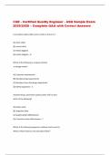 BUNDLE FOR ASQ CQA Exams with Verified Solutions- 2025&sol;2026