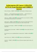 ScribeAmerica OP Course 1 UPDATED    ACTUAL Exam Questions and CORRECT  Answers 