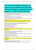 S-12 CITYWIDE SPRINKLER SYSTEMS&comma; S12 sprinkler test ACCURATE QUESTIONS AND DETAILED ANSWERS &vert; GUARANTEED PASS &vert; GRADED A &vert; LATEST UPDATE 2025-2026 