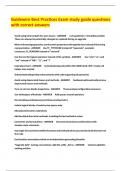 Guidewire Best Practices Exam study guide questions with correct answers