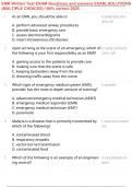 EMR Written Test EXAM Questions and answers EXAM&comma; SOLUTIONS &lpar;MULTIPLE CHOICES&rpar; 100&percnt; correct 2025