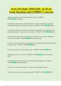 IAAI CFI Study UPDATED  ACTUAL   Exam Questions and CORRECT Answers 