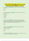 NAFI CFEI UPDATED ACTUAL  Exam  Questions and CORRECT Answers 