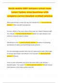 North seattle EMT entrance actual exam Latest Update 2025 Questions with complete correct detailed verified solution