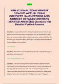 MSN 622 FINAL EXAM NEWEST  2024-2025 ACTUAL EXAM  COMPLETE 116 QUESTIONS AND  CORRECT DETAILED ANSWERS  &lpar;VERIFIED ANSWERS&rpar; Questions with  Detailed Verified Answers