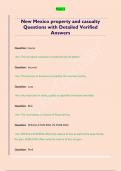 New Mexico Life and Health Exam Questions with Detailed Verified Answers