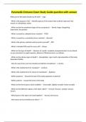 Paramedic Entrance Exam Study Guide question with answer