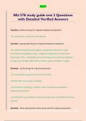 NU 578 study guide test 2 Questions  with Detailed Verified Answers