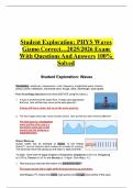 Student Exploration&colon; Exams With ACTUAL 2025&sol;2026  With Questions And Answers &lpar;100&percnt; ALL 7 EXAM PAPERS&sol; FULL PACKAGED DEAL&rpar; 100&percnt; GUARANTEED A&plus;&period;