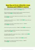Basic Plus ACTUAL UPDATED   Exam  Questions and CORRECT Answers 