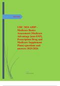 UHC 2024 AHIP - Medicare Basics Assessment &lpar;Medicare Advantage &lbrack;non-SNP&rsqb;&comma; Prescription Drug and Medicare Supplement Plans&rpar; questions and answers 2025&sol;2026