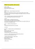 CWCM Test question with answers