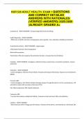 NUR 526 ADULT HEALTH- EXAM 1 QUESTIONS AND CORRECT DETAILED  ANSWERS WITH RATIONALES &lpar;VERIFIED ANSWERS&rpar; 2025&sol;2026 &vert;ALREADY GRADED A&plus; 